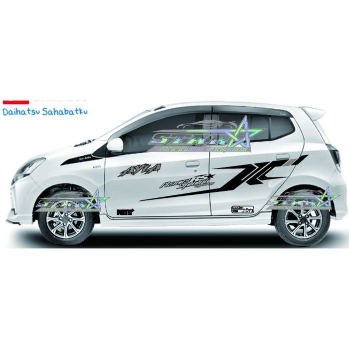 Stiker Striping Mobil Ayla Agya Stiker Body Mobil Ayla Agya Stiker Mobil Keren Bebas Ongkir