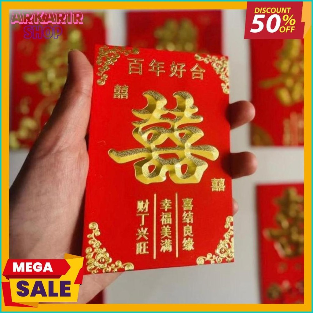 

Red Amplop Angpo Angpao Shuangxi Merah Imlek Pernikahan Wedding Angpao Sangjit (Lagi Viral)