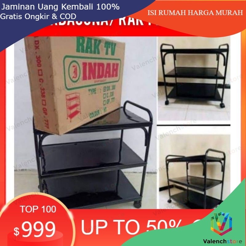 Kebutuhan Dapur rak tv valenchstore / rak galon / rak buku / rak tv besi dx300 /rak tv serbaguna/