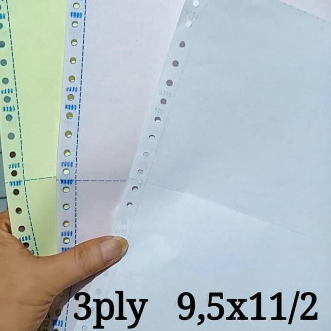 

TERBARU - Kertas 3ply komputer continuous form 9.5x11/2 isi 250set