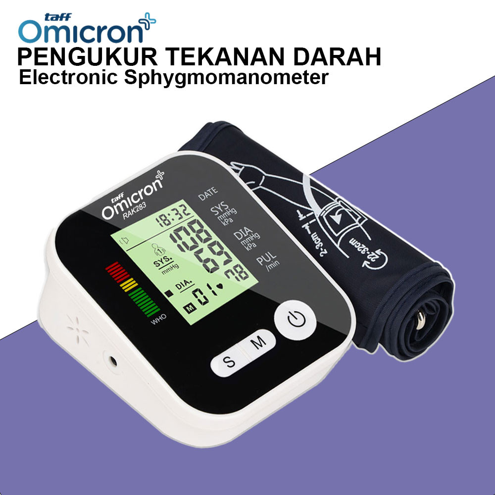 

- TaffOmicron Tensimeter Digital Pengukur Tekanan Darah Akurasi Tinggi - RAK-283 -