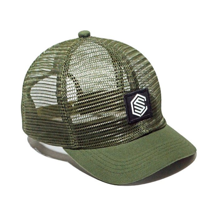 Termurah Trucker Caps Visor Pendek Topi Pria Army - SH 03 ARMY