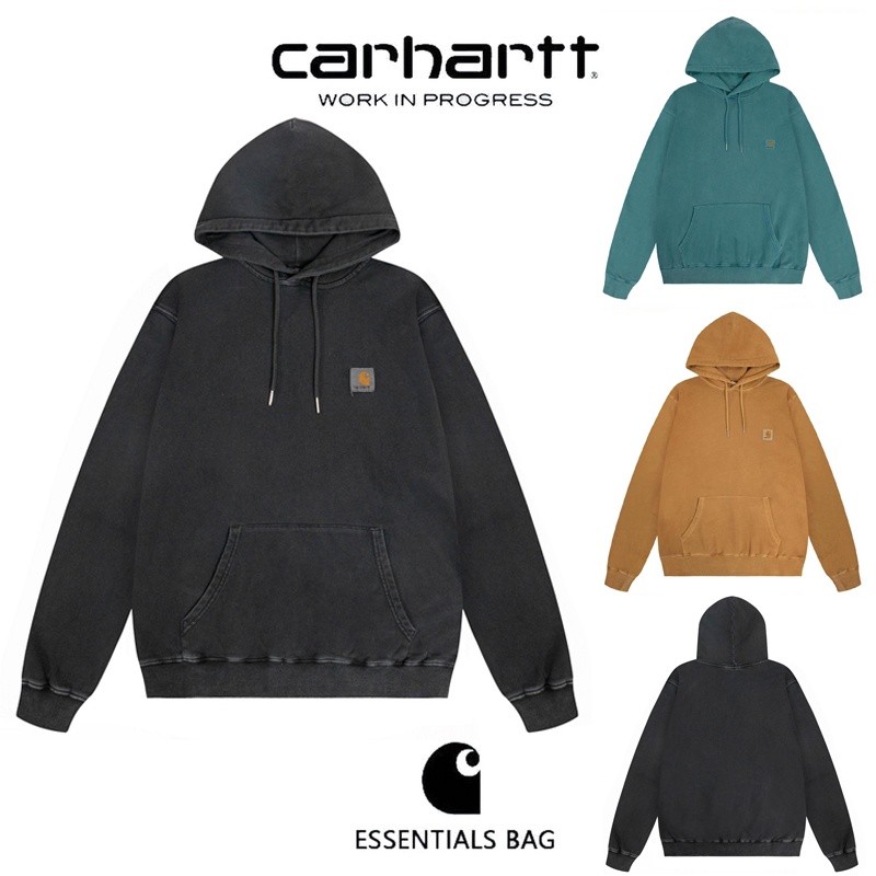 Baru Datang CARHARTT WIP Logo Katun Hoodie Lengan Panjang Hoodie Warna Berbagai warna Topi Berkerudu