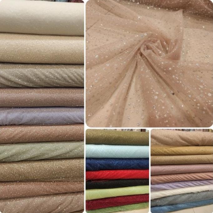 :<:<:<:<] Kain Tile Tulle Crush Snow Glitter Zuhair Sparkle Sugar Candy