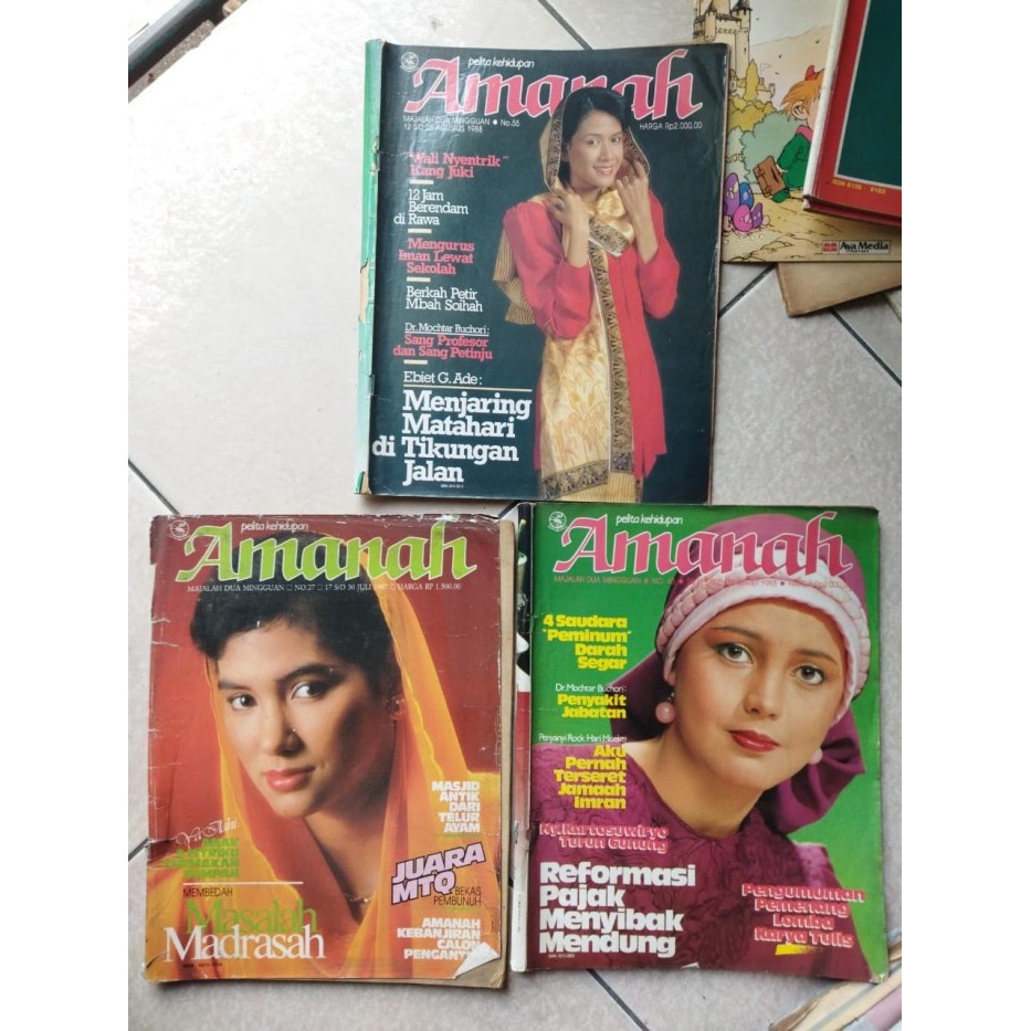 [KBB] Majalah Jadul/Lawas AMANAH. Paketan 3 majalah