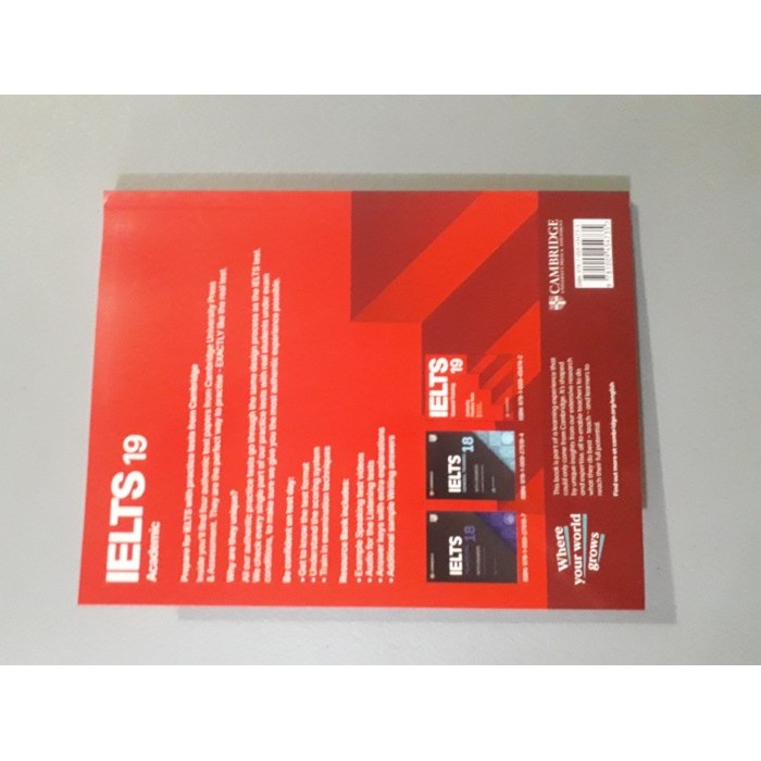 

Promo..!! Ielts 19 Academic Student'S Book With Answers With Audio With Resource Bank (Ielts