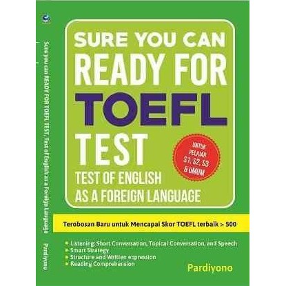 

Planner Buku Sure You Can! Ready For Toefl Test