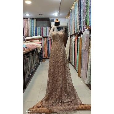 ___] Kain Tile Brokat Payet Spangle Spyder Brown Gold