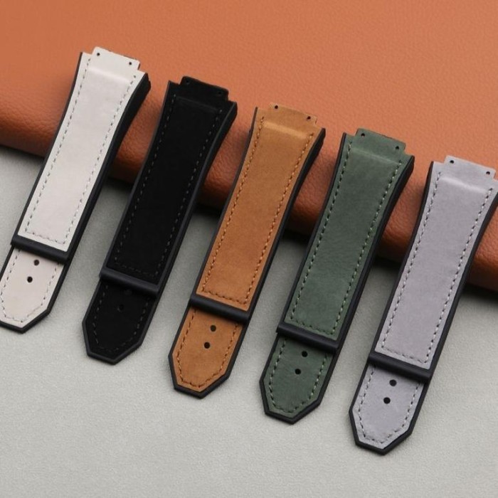 Terlaris Stp Strap Tali Hublot Geneve Big Bang Senna Rubber Kulit Premium Asli SALE