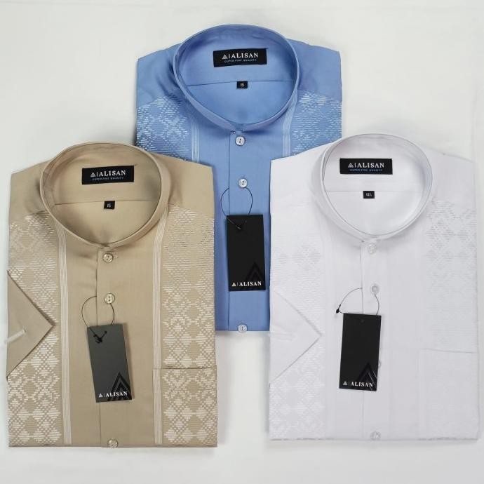 Promo alisan baju koko pendek Reguler fit COD