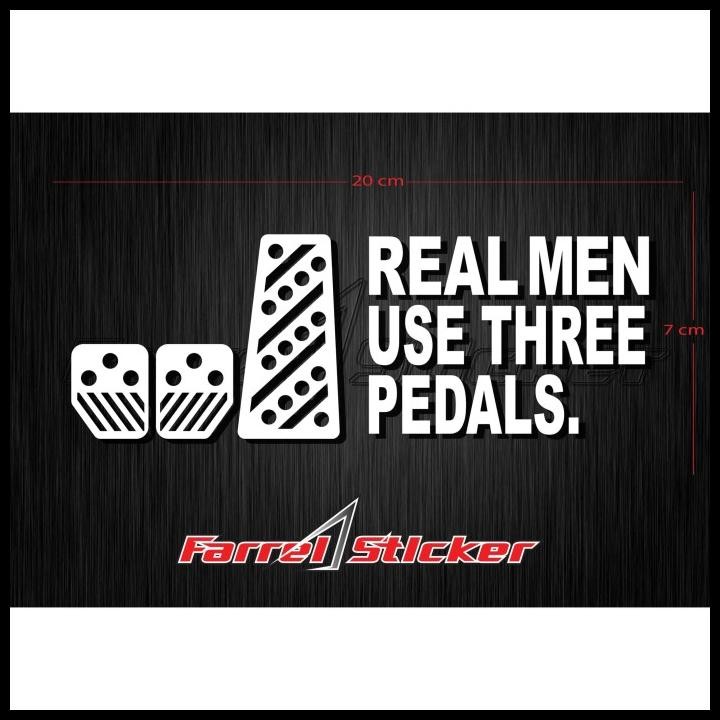 

TERBARU STIKER REAL MAN STICKER THREE PEDAL !!!!!!
