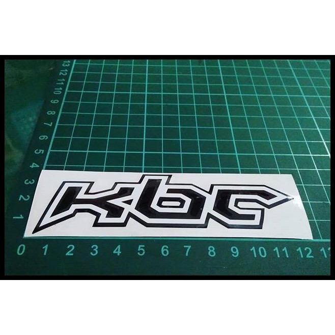 

BEST DEAL CUTTING STICKER KBC HITAM PUTIH 12CM !!!