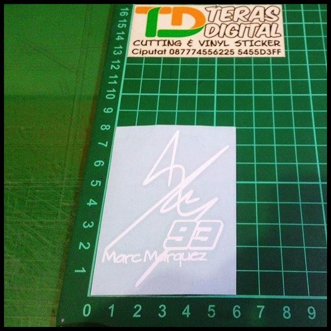 

BEST DEAL CUTTING STICKER TTD MARC MARQUEZ / SIGNATURE MARQUEZ !!!!!