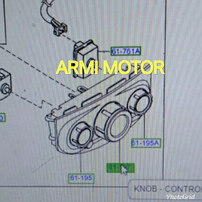 Knop Ac Ford Escape 2.300 cc Bagian Tengah Genuine Part