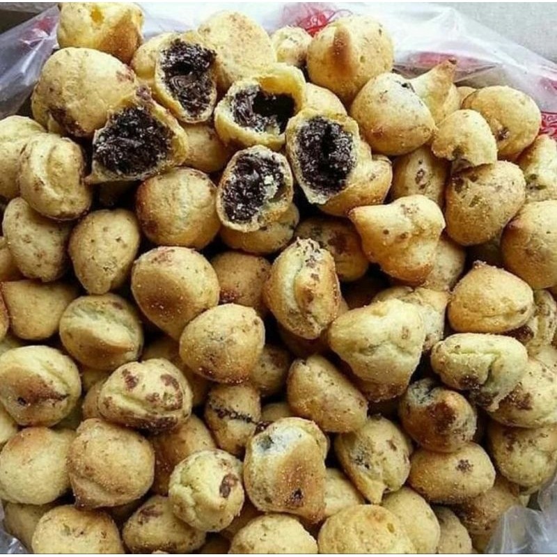 MURAH KUE SOES COKLAT 200 Gram / KUE SOES KERING ISI COKLAT / KUE SOES KERING / KUE SOES COKLAT