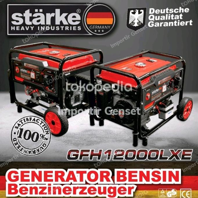 Genset 8000 Watt Bensin Max 8500Watt / 10 Kva Starke Gfh12000Lxe