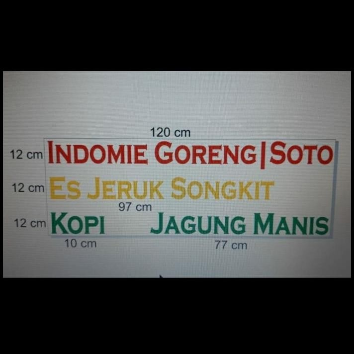 

BEST DEAL CUSTOM CUTTING STICKER INDOMIE ES JERUK DLL UKURAN BY WA !!!!