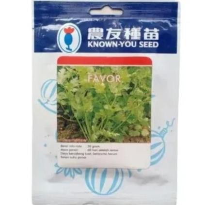 Benih Bibit Ketumbar Coriander Favor Known You Seed 1 Pack 10 Gram