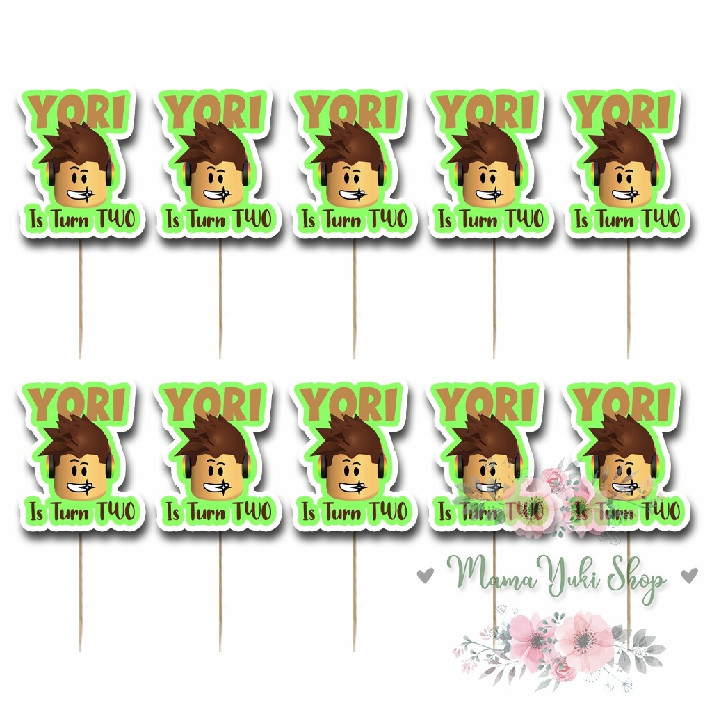 Topper Cake Cupcake Pudding karakter ROBLOX GAME CUPCAKE NAMA + UMUR