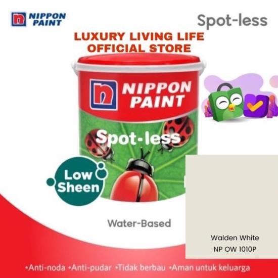 

CAT TEMBOK SPOTLESS NIPPON PAINT WALDEN WHITE 2,5L GALON INT EASYCLEAN ORIGINAL