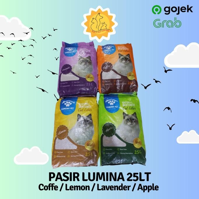 

PASIR KUCING LUMINA PET CAT SAND 25LT GUMPAL PREMIUM 25 LT WANGI BENTONITE ORIGINAL