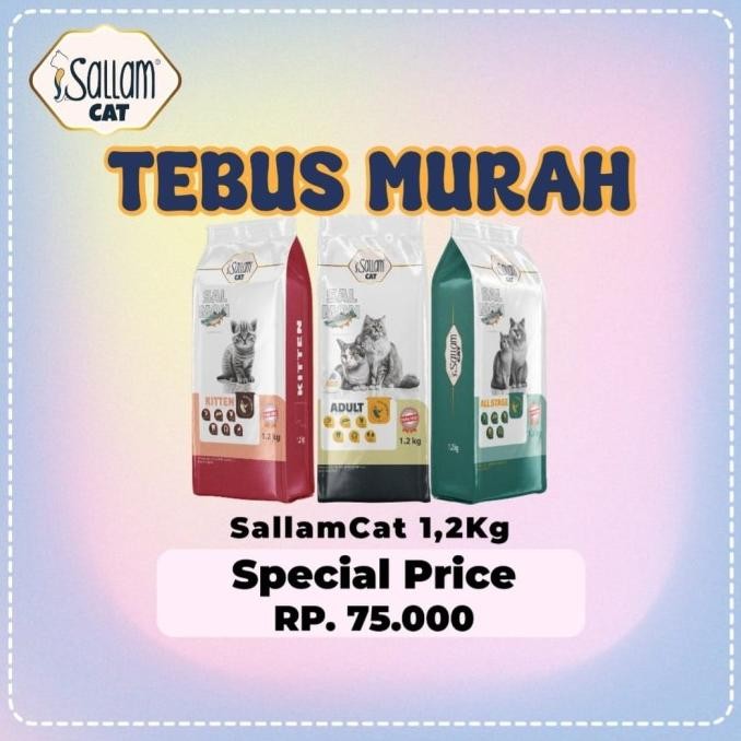 

SALLAM CAT 1.2KG PREMIUM CAT FOOD, PORK FREE ORIGINAL