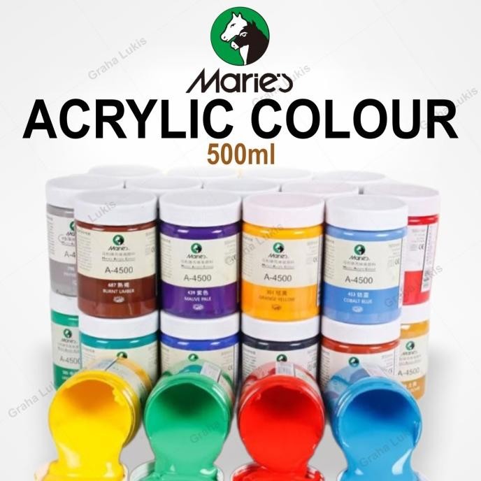 

MARIES ACRYLIC PAINT 500ML / CAT MARIES AKRILIK 500ML ORIGINAL