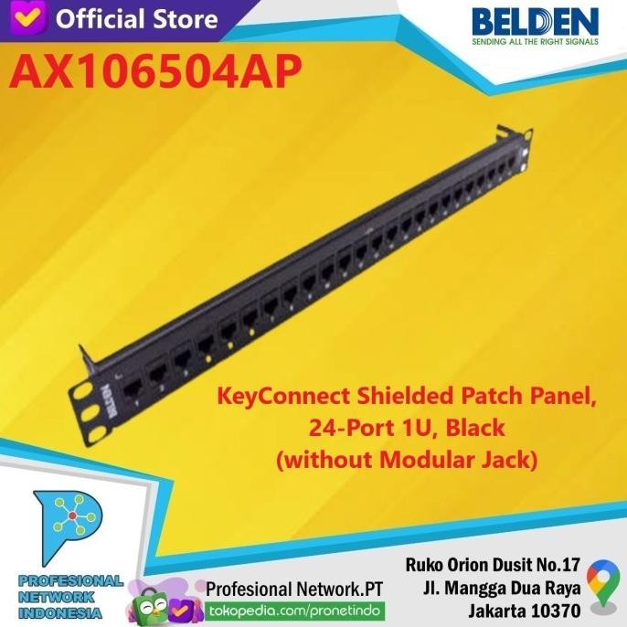 

BELDEN BLANK PATCH PANEL 24 PORT CAT-5E / CAT-6 AX106504AP ORIGINAL