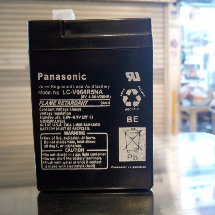 BISA SPK Batrain Timbangan digital 6v 4.5aH/Aki timbangan PANASONIC 6v 4.5aH