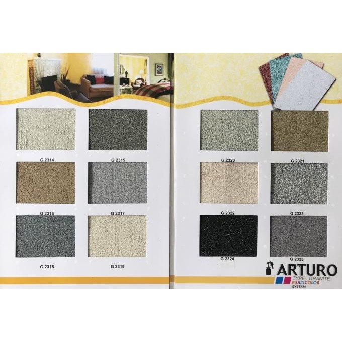 

CAT TEKSTUR ARTURO TYPE GRANIT (G) UKURAN PAIL (20KG) ORIGINAL