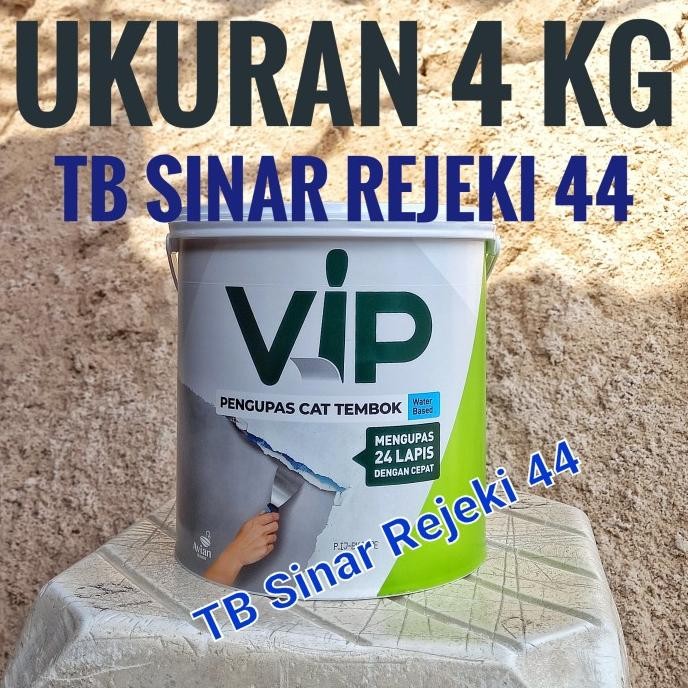 

4 KG VIP PENGUPAS CAT TEMBOK WATER BASED CAIRAN PERONTOK PAINT REMOVER ORIGINAL