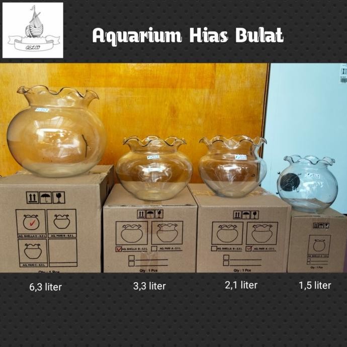 Terbaru Aquarium Bulat Kaca Dmx