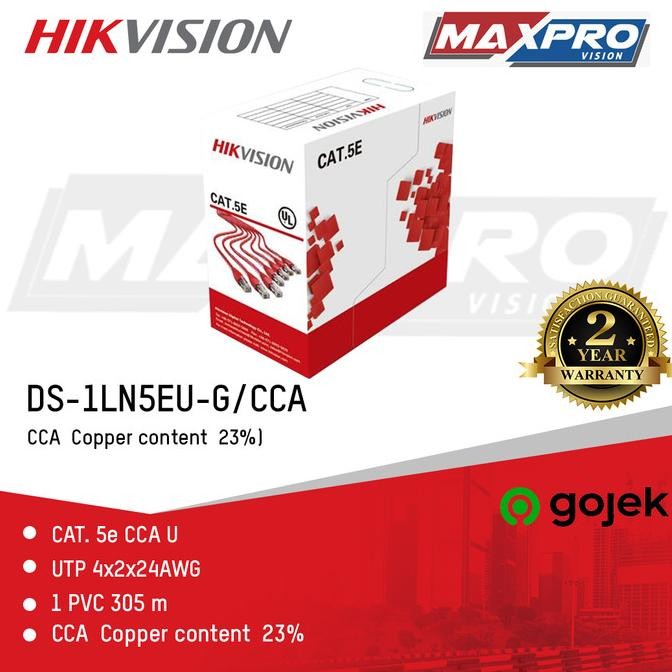 

KABEL LAN / UTP CAT 5E DS-1LN5EU-G/CCA HIKVISION ORIGINAL