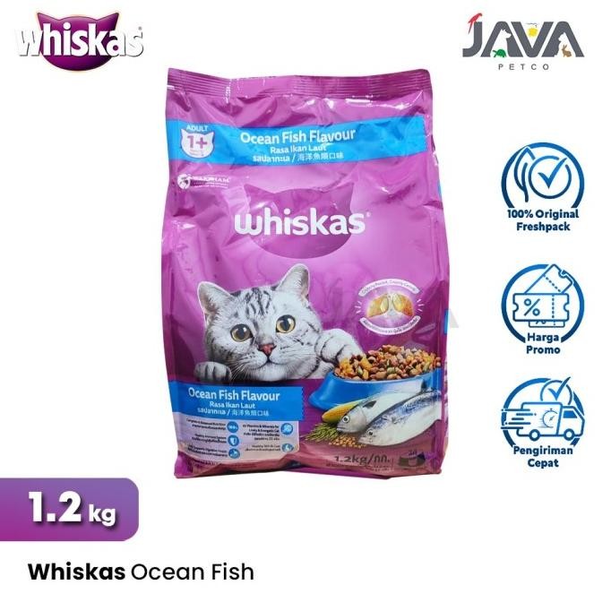 

WHISKAS ADULT CAT OCEAN FISH DRY FOOD MAKANAN KUCING KERING 1.2KG ORIGINAL