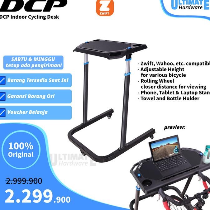 Dcp Original Bicycle Trainer Desk Adjustable Meja Sepeda Zwift Roller