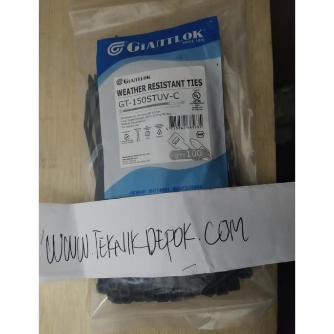 

BEBAS ONGKIR - Cable Ties 15 cm x 4.8mm Tahan Panas Matahari Sinar UV Perpack Depok