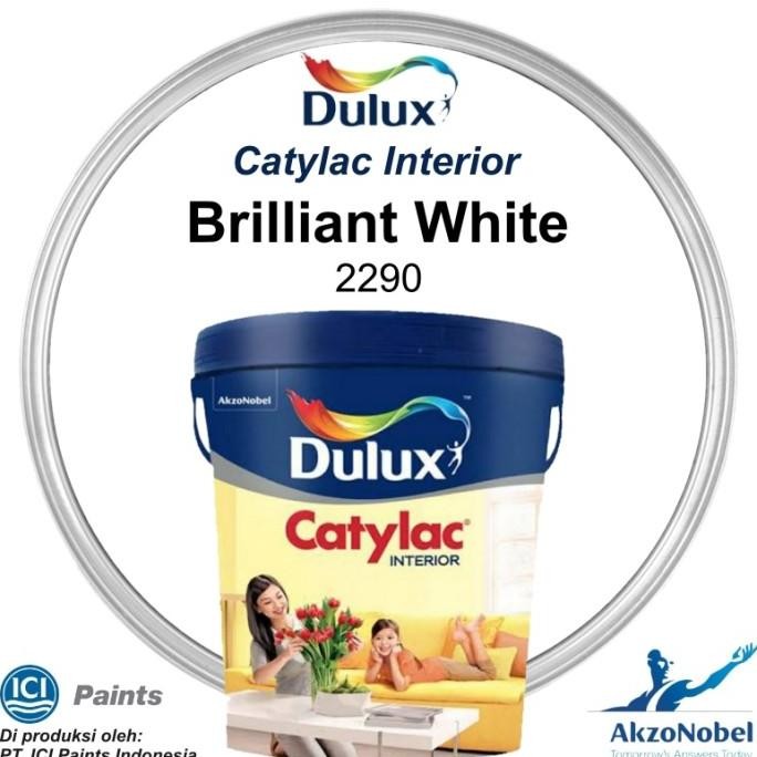 

CAT DULUX CATYLAC INTERIOR 5 KG - PUTIH BRILLIANT WHITE 2290 ORIGINAL