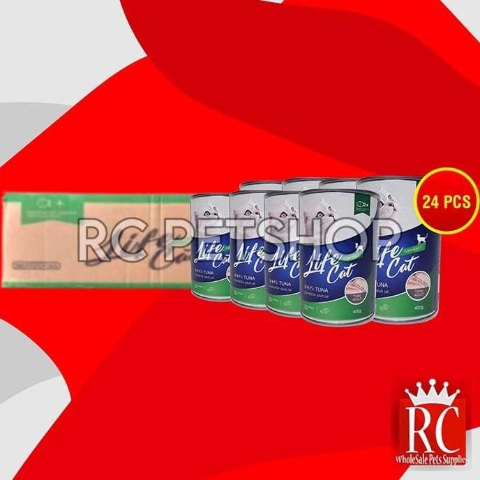 

GOSEND MAKANAN KUCING WET FOOD KALENG LIFE CAT GROSIR DUS 24 PCS 400GR ORIGINAL