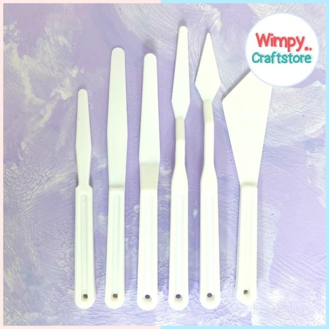 

Berkualitas Painting Knife Pisau Lukis Spatula Clay Fondant Scraper Kue Palet