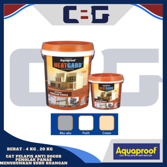 

HEATGARD CAT PELAPIS PENOLAK PANAS &ANTI BOCOR 20 LITER ORIGINAL