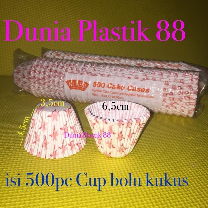 

PROMO 500PC paper baking CUP cetakan kertas klassi cake cases kue BOLU KUKUS