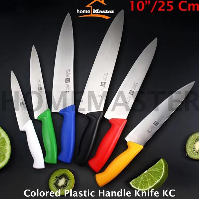 

Berkualitas HomeMaster Pisau/Knife Handle Plastik Warna/Color 10"/25 Cm KC10