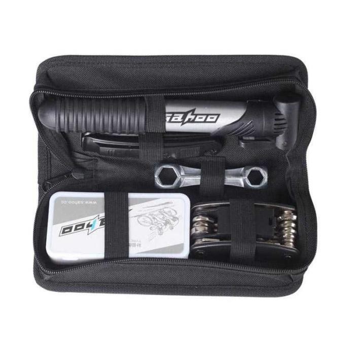 

Berkualitas Paket Peralatan Reparasi / Perbaikan Sepeda- Pompa, Kunci, Pisau, dll