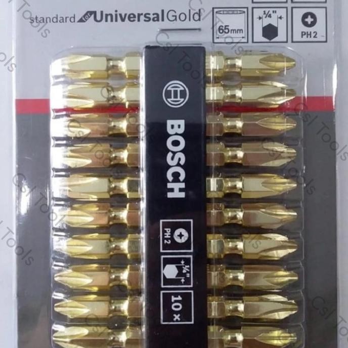 ori - mata obeng gypsum bosch (+) 65mm ph2 magnet / screwdriver bit