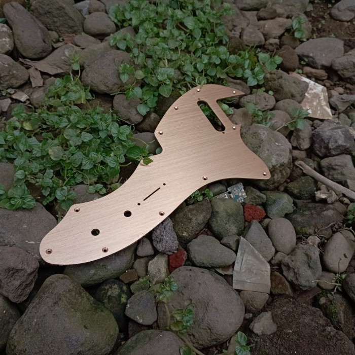 Pickguard Gitar Fender Squier Telecaster Thinline Anodized