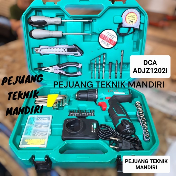 Ready oke] MESIN BOR SET CORDLESS DCA ADJZ1202i 12V / BOR BATERAI DCA ADJZ 1202i