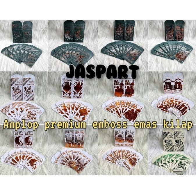 

monggo] Amplop Panjang Lebaran Hari Raya Idul Fitri Premium Emboss Emas