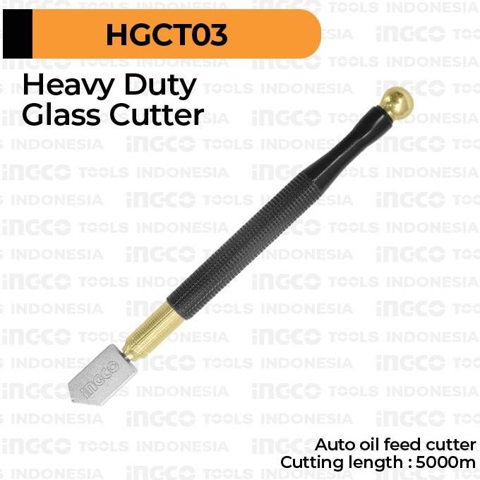 

Berkualitas Glass Cutter Knife INGCO HGCT03 Pisau Potong Kaca Minyak Oil Rolling