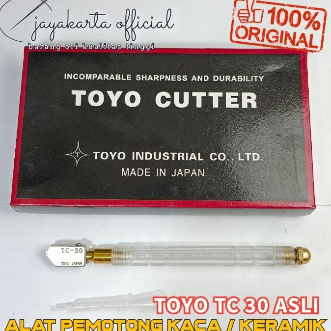 

Berkualitas Alat Potong Kaca Toyo TC 30 Alat pemotong kaca pisau potong kaca ubin