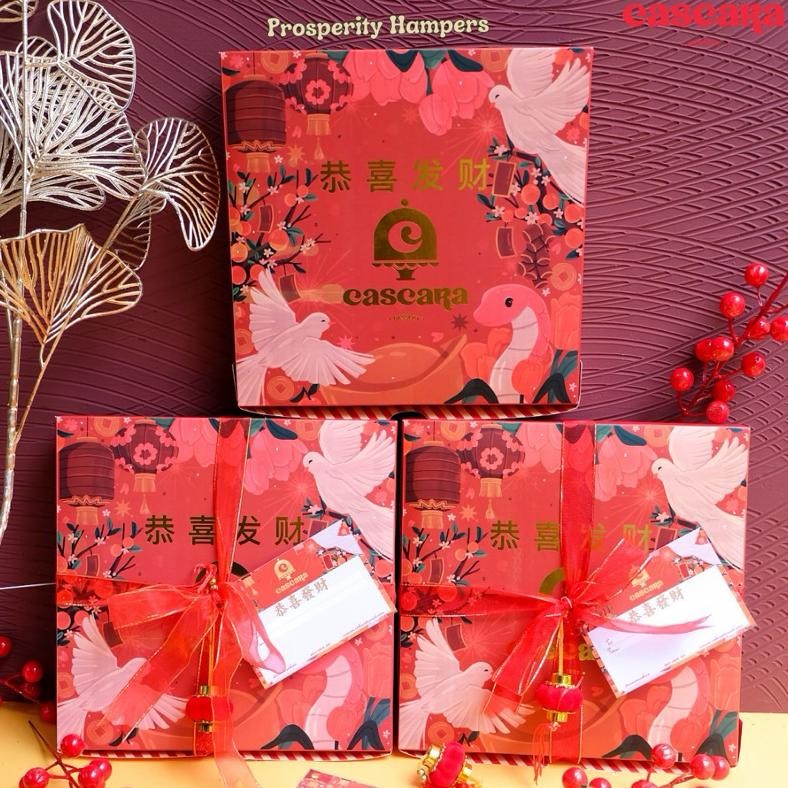 

Cascara Cookies - Prosperity Hampers Imlek Cookies Sincia Chinese New Year CNY 2025 size 22x22cm
